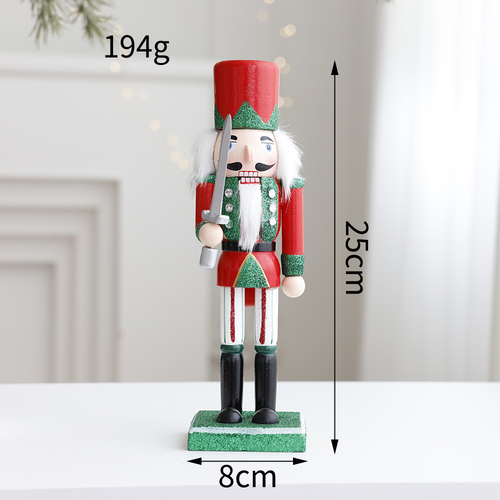 Cascanueces de madera adornos de mesa títeres soldados manualidades capas caballeros tambores decoración para el hogar