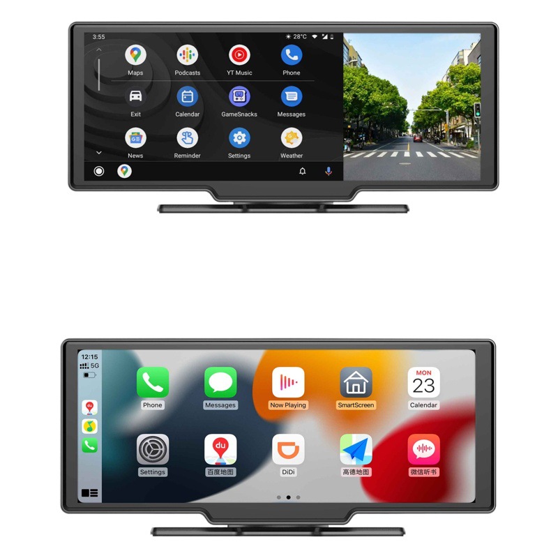 Masho T93 coche 10.26 pantalla inalámbrica Carplay navegación de control central AndroidAuto4K grabadora de conducción image 1