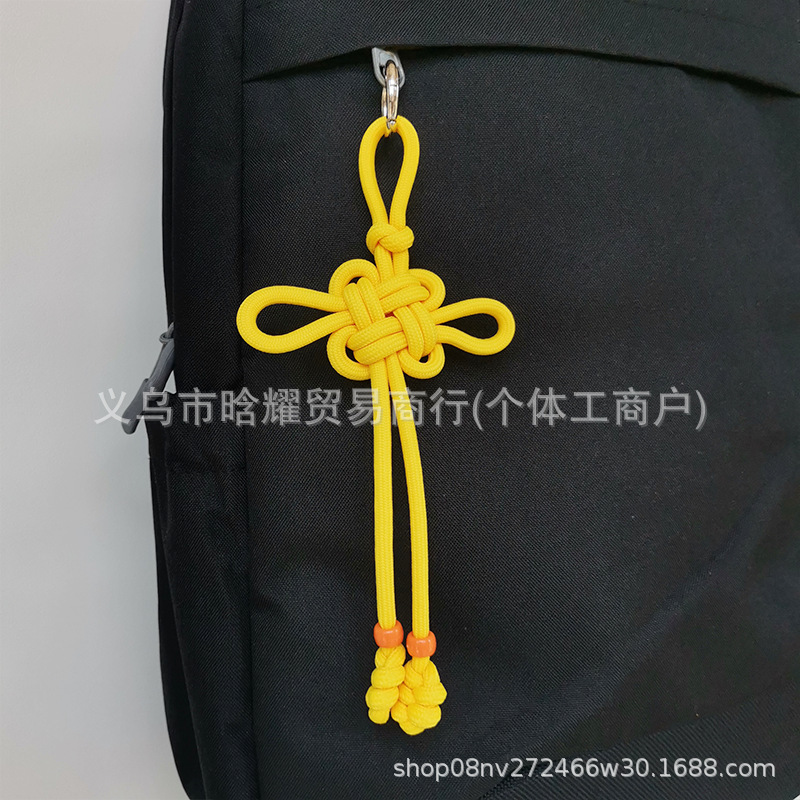 吉祥中国结包包挂件高颜值miu系手工编绳中国风手机壳钥匙扣挂饰|undefined