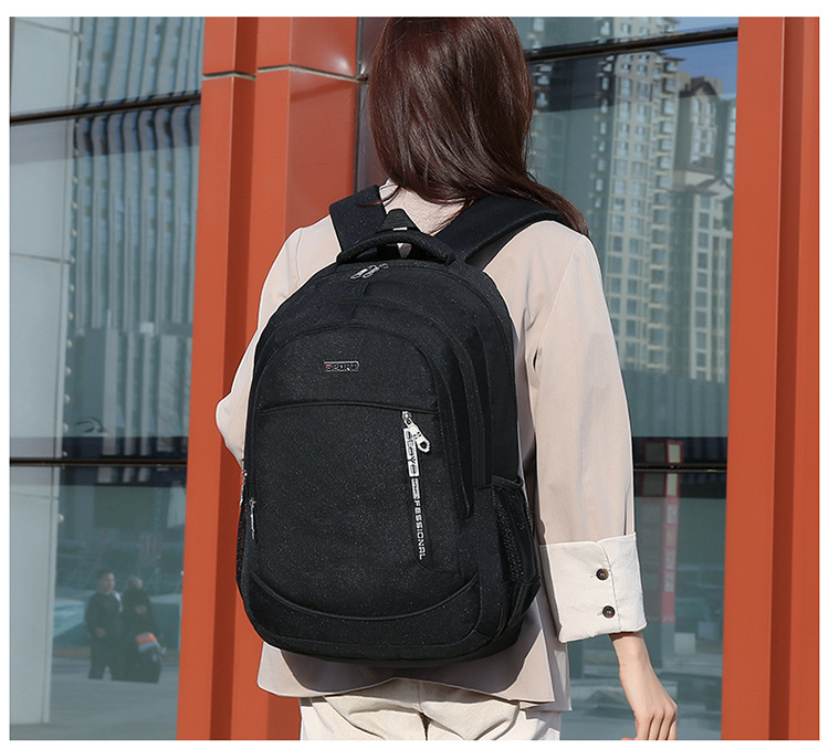 2021 New Men's Computer Business Backpack Travel Bag Support Printed Logo Casual Student Backpack display picture 9