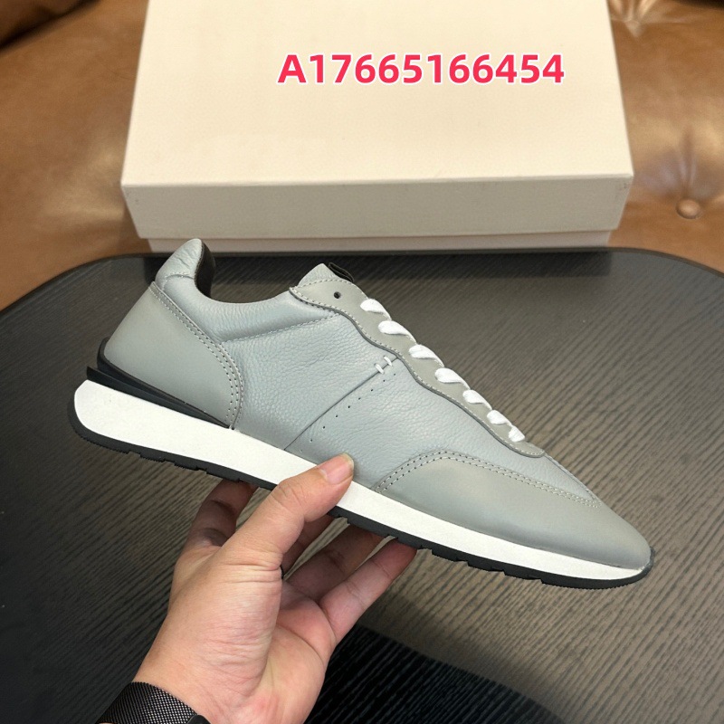 欧美新款真皮厚底运动休闲鞋男士真皮系带时尚百搭休闲鞋