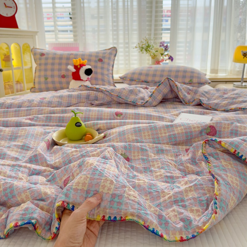 A類純綿夏涼しさは綿100% の洗濯エアコンで夏涼しさは二人の子供一人の薄い布団である|undefined