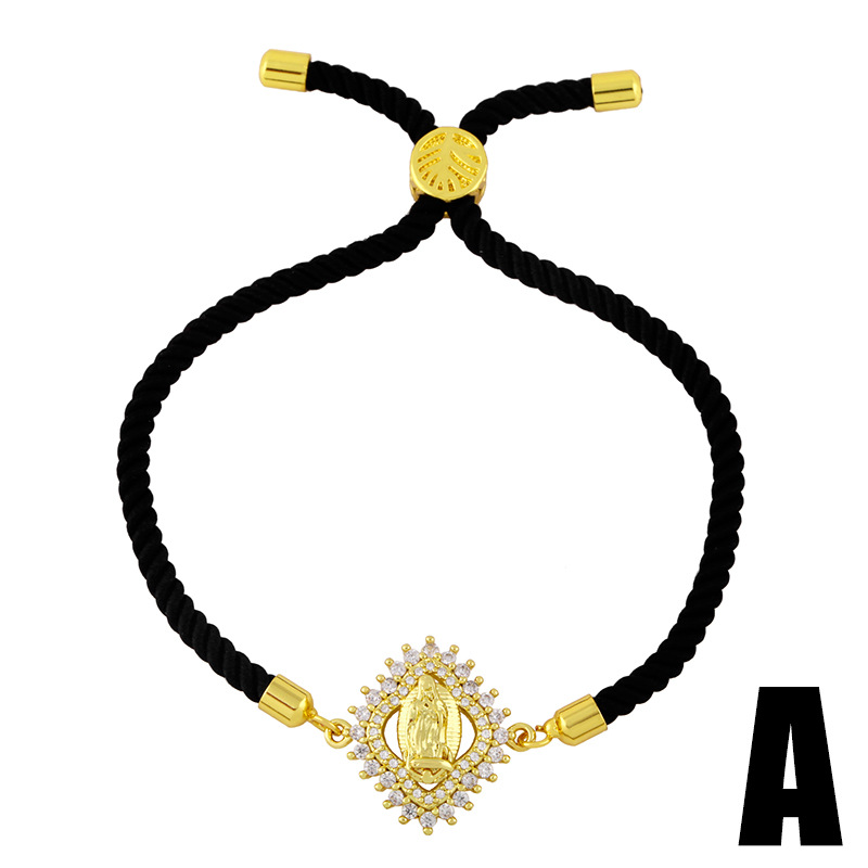 retro religious totem copper bracelet wholesale