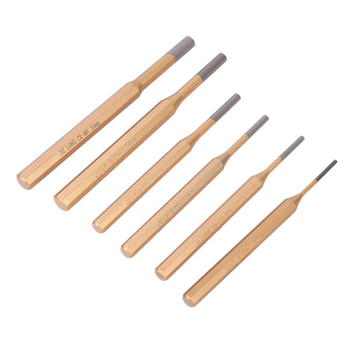 Dichuang wholesale flat head cylindrical punching 6-piece set of pin punching components complete set of 3-10mm percussion punch