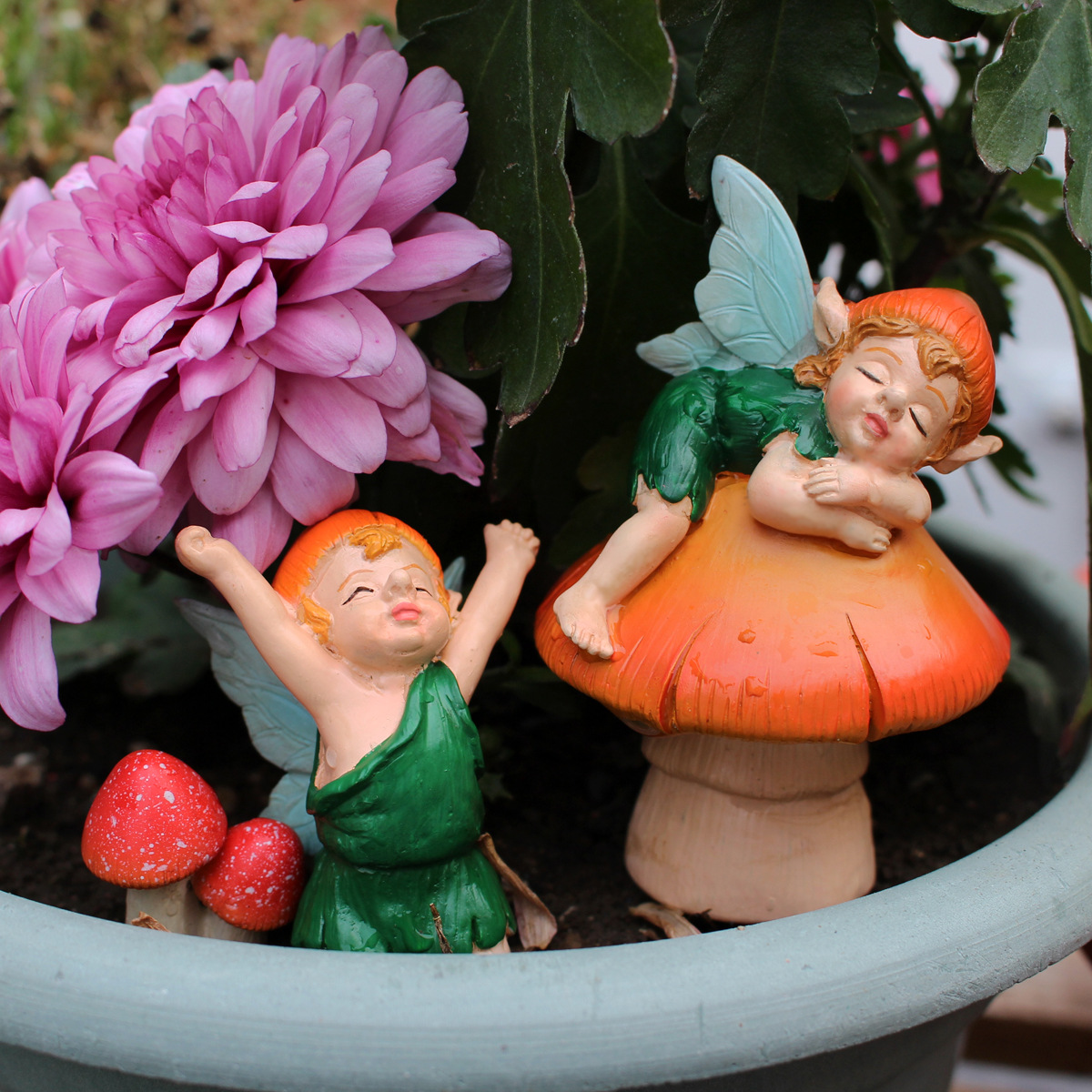 Garden ornaments landscaping courtyard decoration mushroom balcony layout homestay villa outdoor outdoor creative decoration terrace