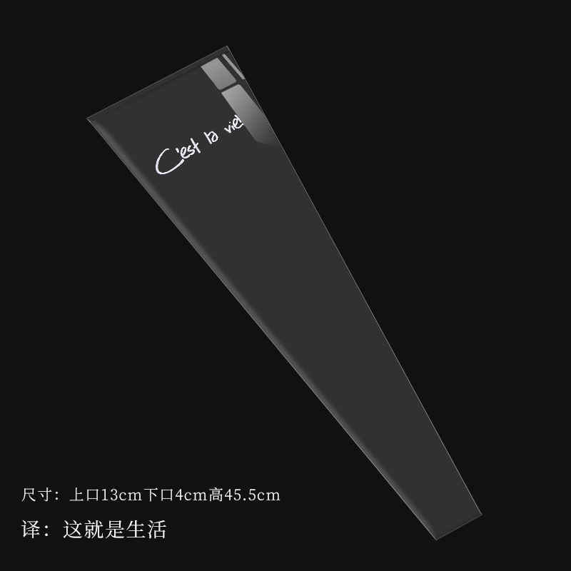 Material de embalaje de flores del día de San Valentín embalaje de flores al por mayor individual bolsa de embalaje transparente opp bolsa individual de celofán impermeable