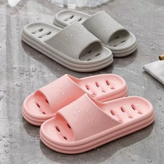 カップルの浴室スリッパ男夏の滑り止め家庭内入浴女の冷たいモップが柔らかい底から水が漏れている家庭用の靴