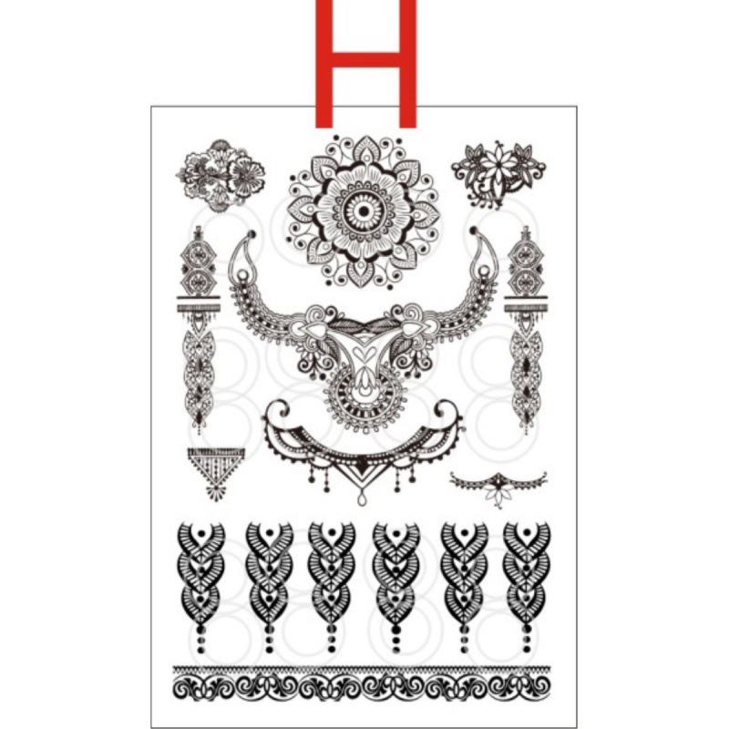 黒模擬レース太ももリボンレースレッグリングタトゥーステッカー防水女性の持続的なセクシーな手首女の子