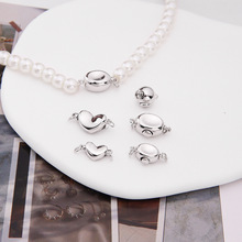 S925����Ԫ���۲�������������������ӿ� DIY���Բ���㶹��ѹ��