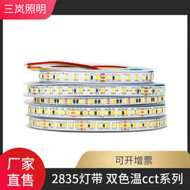 双色温三色调光灯带led自粘灯条智能镜灯带灯条2835橱柜灯带5V-24