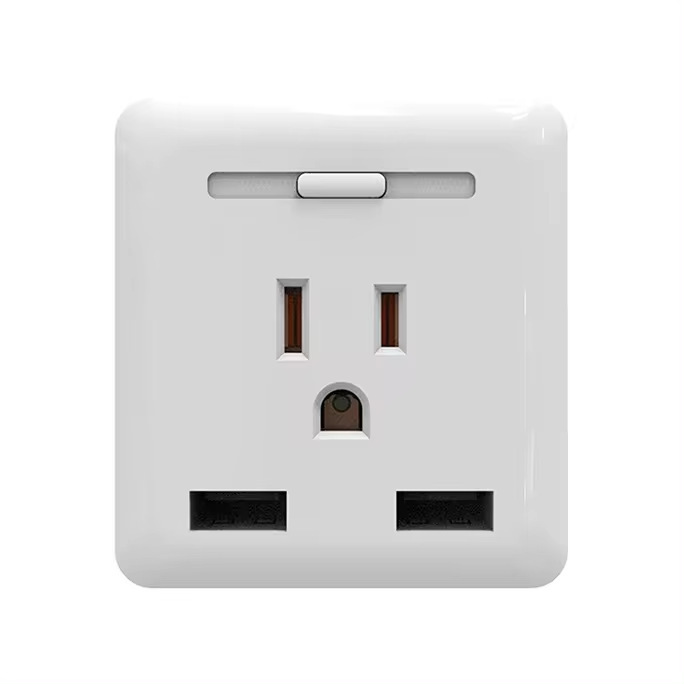 Usbポート × 2充電機能付き米国acプラグ電源ソケット × 1|undefined