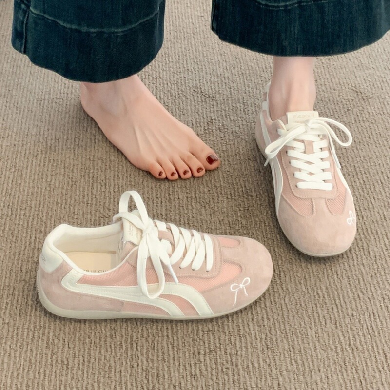 Pink German Training Shoes for Women, 2026 New Model, Spring and Summer Breathable Mesh Casual Sneakers for Women Pink German Training Shoes for Women, 2026 New Model, Spring and Summer Breathable Mesh Casual Sneakers for Women