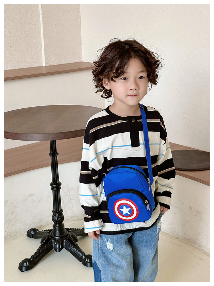 2023 Children's Casual crossbody Bag, New cartoon small crossbody bag for primary school students, portable mobile phone coin purse for boys' Outing undefined
