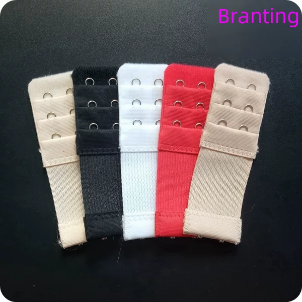 Elastic Elastic Three-Row Two-Button Bra Extension Buckle Stainless Steel Intimates Extension Buckle Back Buckle Factory Direct Sale
