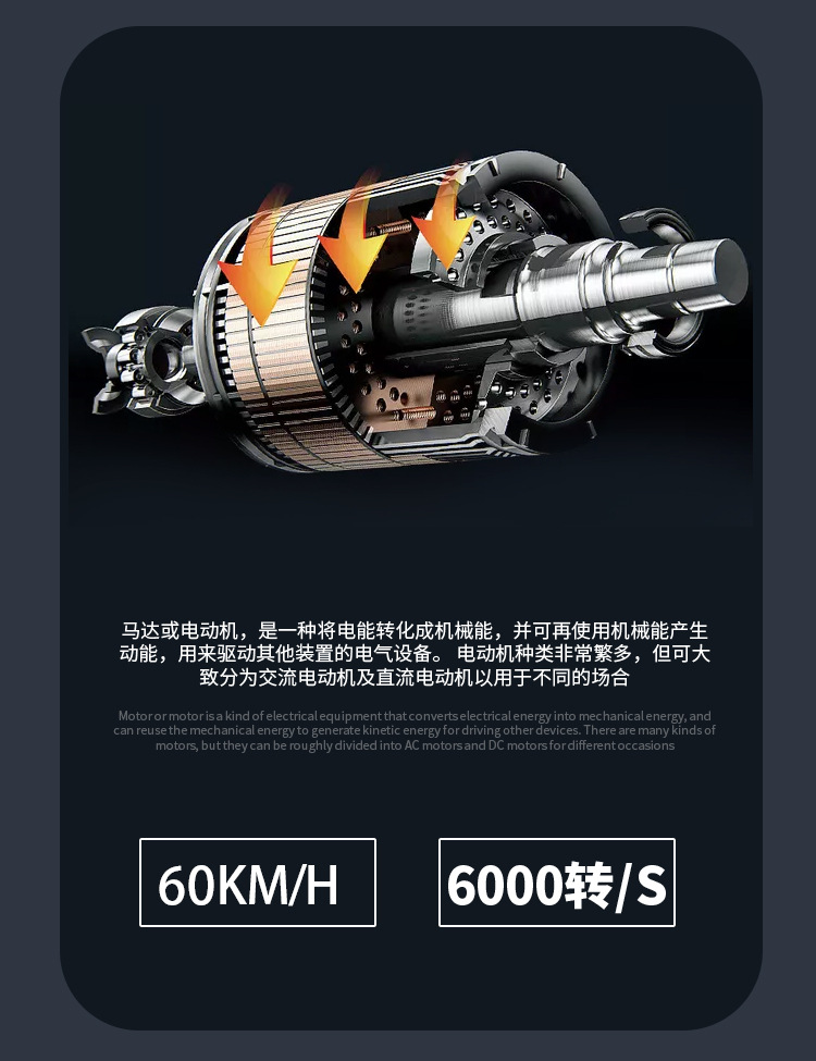 Electric Bicycle for Adults, Long Range Electric Motorcycle