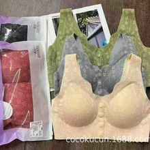 8810#低价库存清仓蕾丝前开扣女士文胸四排聚拢大码胸罩无痕舒适