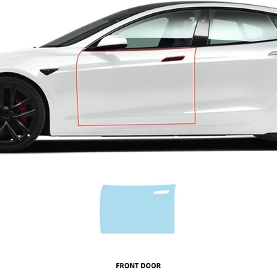 Cross-border exclusive for 21-24 Car paint protective film - single-front-door-tpu-transparent-protective-film-21-24-tesla-models