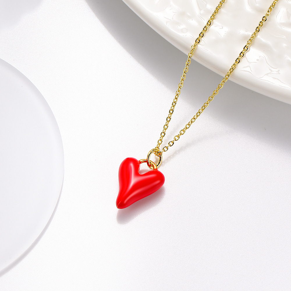 Bijoux En Gros Rétro Style Simple Star Forme De Cœur Noeud D'Arc Le Cuivre Pendentif Chaîne De Câble display picture 21