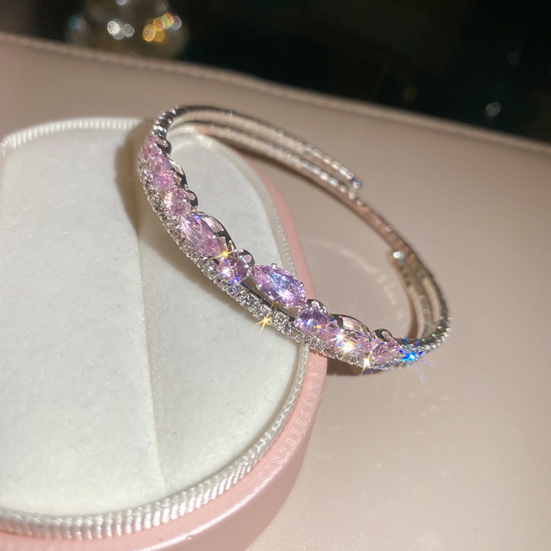 Pulsera 41 - plata - Rosa