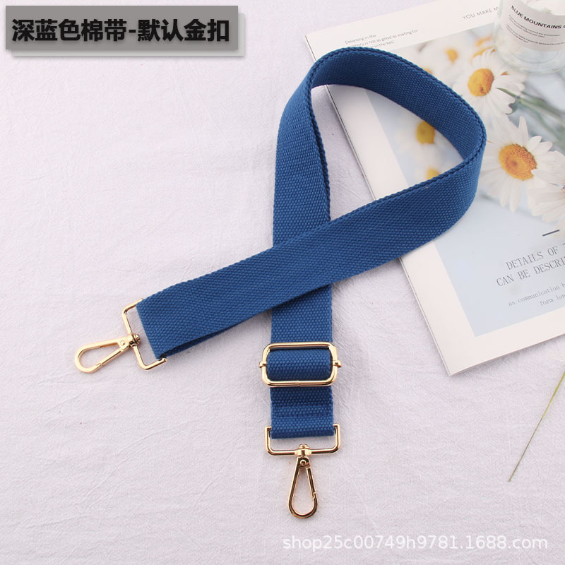 Dark blue cotton belt-default gold buckle.jpg