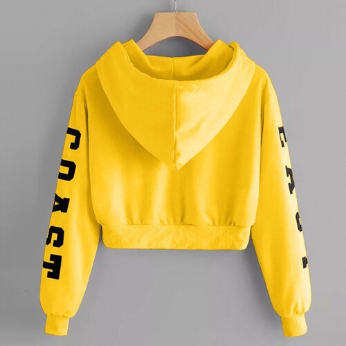 Crop Top Tops Hoodies Women Sweatshirt ladies Hoodie