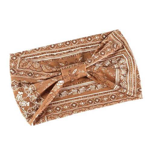 Fashion Accessory Wide Bohemian Yoga Fabric Sweatband Sweat Absorbent Elastic Cotton Sports Headband for Women
