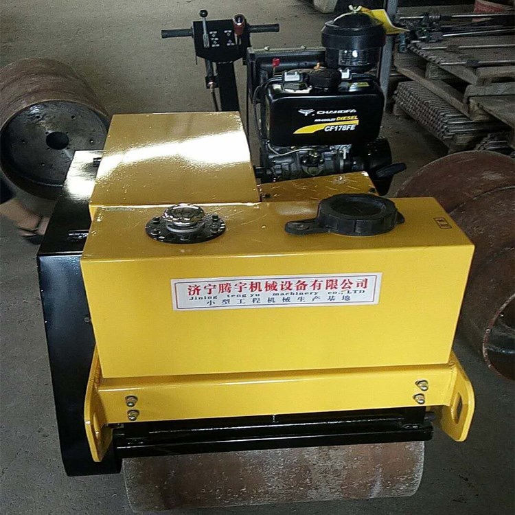 TY-600C手扶柴油双钢轮压路机 厂沥青路面 砂石沟槽 回填土压道机