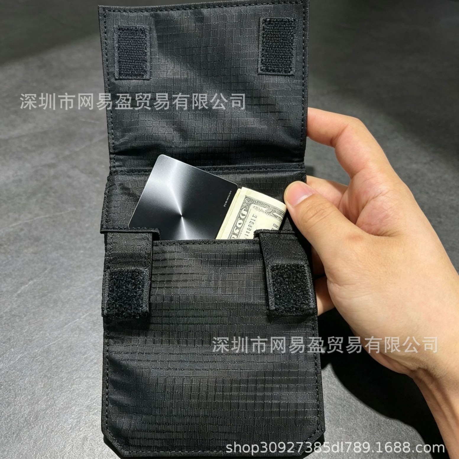 New cross-border product: Mini waist wallet for outdoor travel, document storage bag, portable for passport, cash, and bank cards