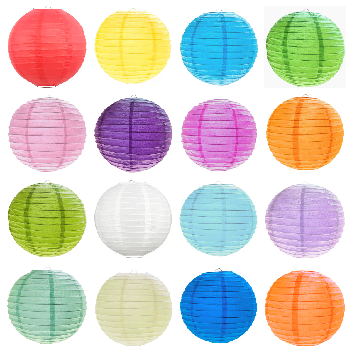 Lámparas de niños pintadas a mano DIY linternas esféricas de color sólido decoración de bodas Amazon Hot Sale image 2