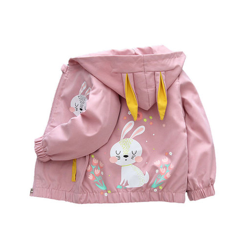 Girls' coats spring and autumn children's spring clothes 2024 new spring tops trendy Korean style children's spring baseball uniforms