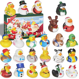 Manufacturer Supplies Amazon Christmas Vinyl Duck Water Toy Pvc Plastic Doll Kidsren's Rubber Duck Customization