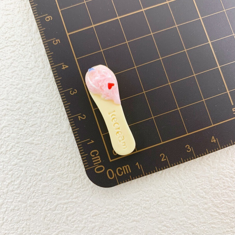 模擬食品おもちゃアイスクリームスティック樹脂アクセサリー diy クリーム接着剤携帯電話ケースヘアピンヘッドロープ下駄水カップ材料|undefined