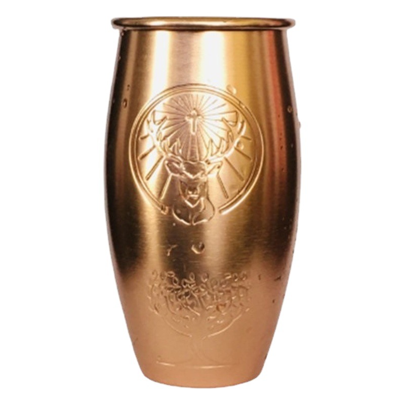 Taza de aluminio transfronteriza vino extranjero taza de aluminio metal cola cerveza taza de lanzamiento eléctrico para colorear Copa curling copa de forma especial copa de cóctel