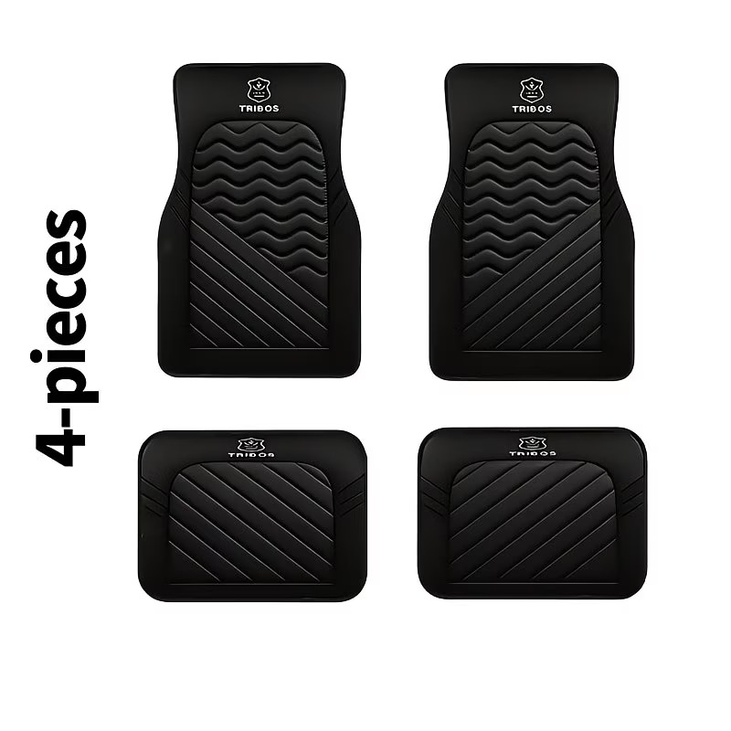 Cross-Border Temu New Hot-Selling American-Style Car Floor Mats, Dirt-Resistant, Wear-Resistant, Easy to Care For, Four-Piece Set, Label Included, Dropshipping Wholesale
