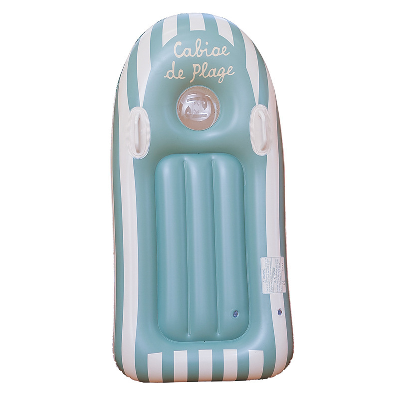 Tablero de surf de estilo nórdico para niños, juego de agua engrosado, fila flotante, baño con mango, tabla flotante, tabla de esquí acuático, equipo flotante