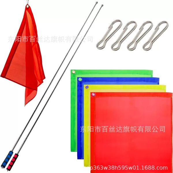 Equestrian training flag command flagpole referee flag equestrian signal order flag color guide flag patrol flag