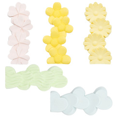 立體堆積五連愛心花朵香薰蠟燭硅膠模具擴香石手工烘焙蛋糕模具