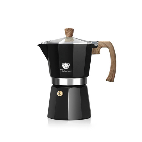 Classic ten-corner moka pot coffee pot food-grade aluminum household espresso brewed latte coffee machine foreign trade cross-border