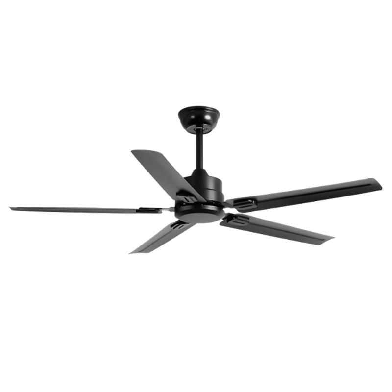 大風力工業風黒色レトロ吊り扇静音インバーターリビングファン灯家庭用商用無灯扇風機|undefined