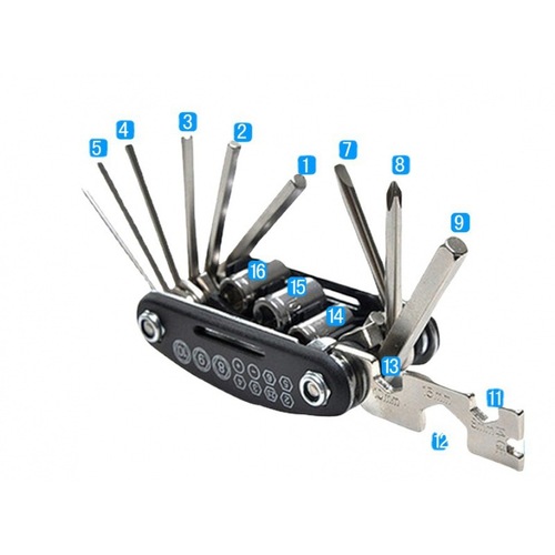 Bicycle Tools Hexagon Screwdriver Socket Wrench Portable Folding Repair Accessories Cycling Multi-Function Tool