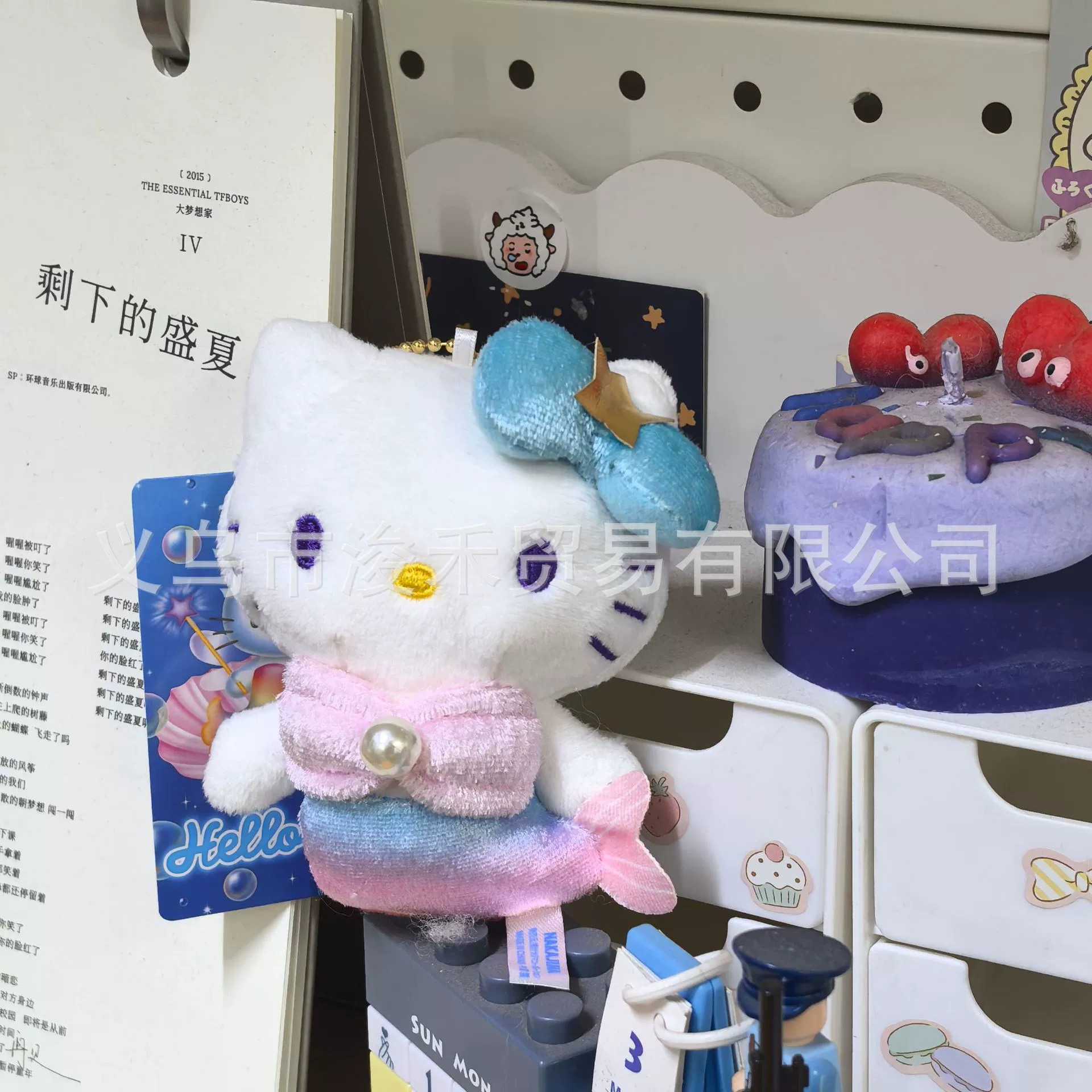 Плюшевая подвеска-брелок для ключей (Hello Kitty) симпатичная кукла, мягкая мини-плюша 10+ вариантов дизайна, подарок 0.038 кг