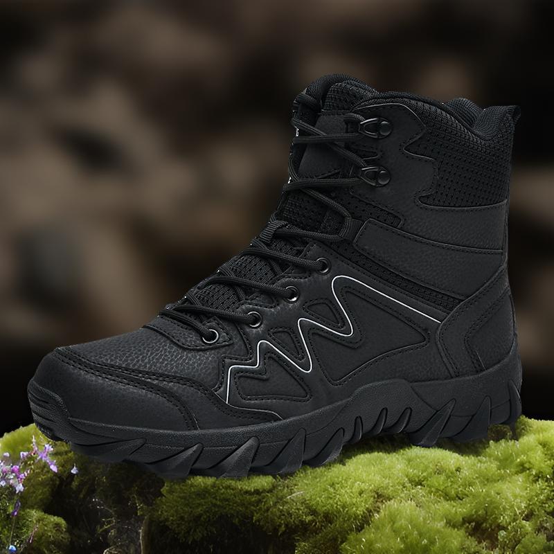 2025 Cross-border tallas grandes botas de combate al aire libre zapatos de hombre campo de batalla botas de nieve zapatos de senderismo de caña media Mens sho para hombre