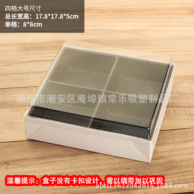 Caja de embalaje de corte de frutas y frutas plegables de una sola caja de plástico de papel antivaho desechable de cuarenta y nueve compartimentación de frutas y verduras con tapa