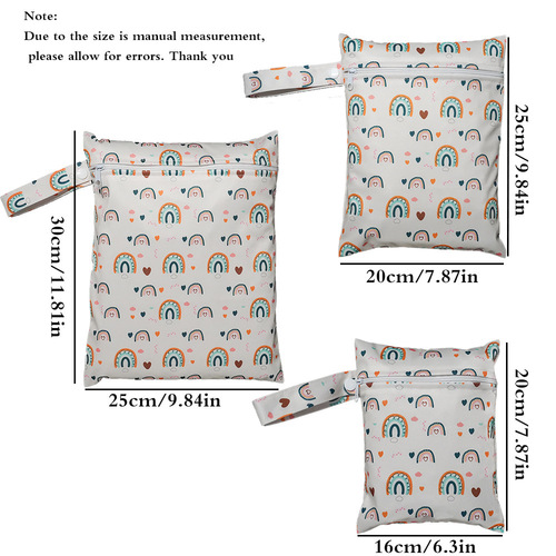 Cross-border single pocket waterproof storage bag baby carriage diaper bag reusable Wet Bag factory wholesale