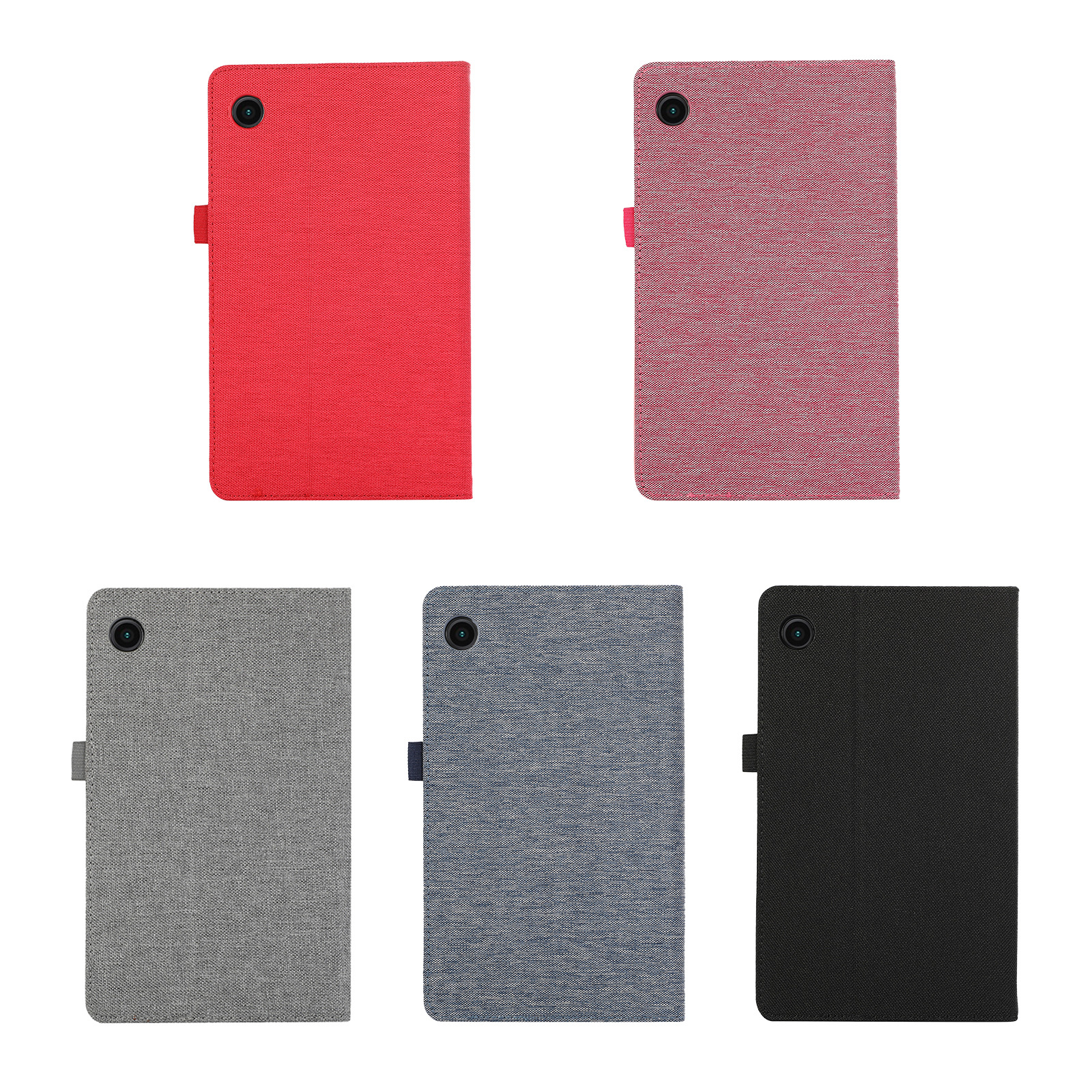 Denim fabric protective case for Samsung Tab A9 8.7-inch and A9 Plus 11-inch tablets.