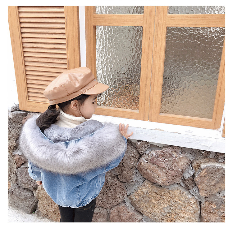 Streetwear Solid Color Cotton Girls Outerwear display picture 3