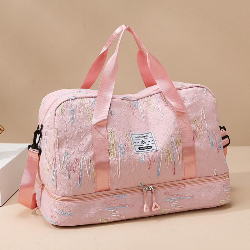 2024 nuevo almacén de zapatos independiente, paquete de espera de viaje de gran capacidad, bolsa de yoga, deportes de ocio, bolsa de fitness, almacenamiento de equipaje