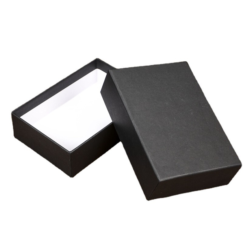 Heaven and Earth Cover Gift Box Square Black Gift Box Mobile Phone Box Watch Headphone Gift Box Custom Logo Heaven and Earth Cover Gift Box Square Black Gift Box Mobile Phone Box Watch Headphone Gift Box Custom Logo