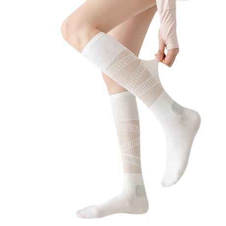Pressure Sports Calf Socks for Women 2026 New Summer Thin Style Badminton Tennis Running Fitness Outdoor Long Socks