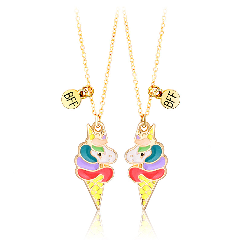 Cartoon Style Animal Letter Alloy Patchwork Enamel Womenu0027S Necklace